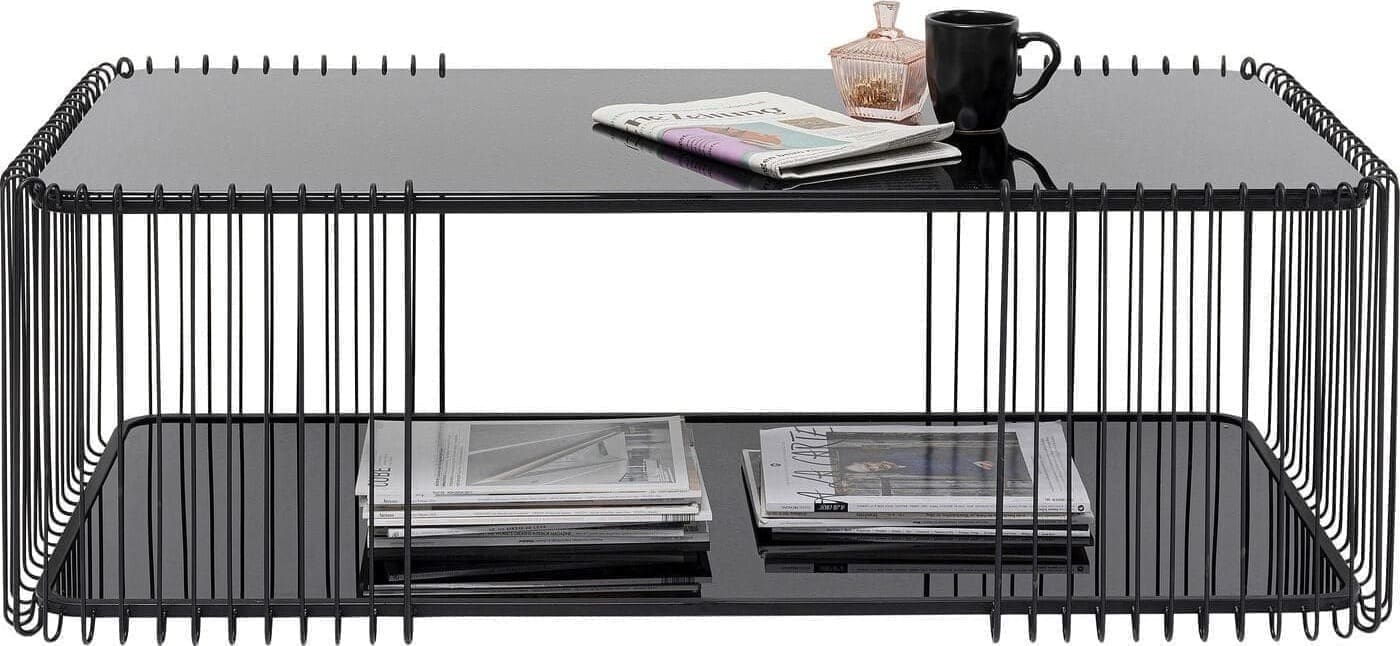 Salontafel Wire Double Black 120x60cm Kare Design Salontafel 87818