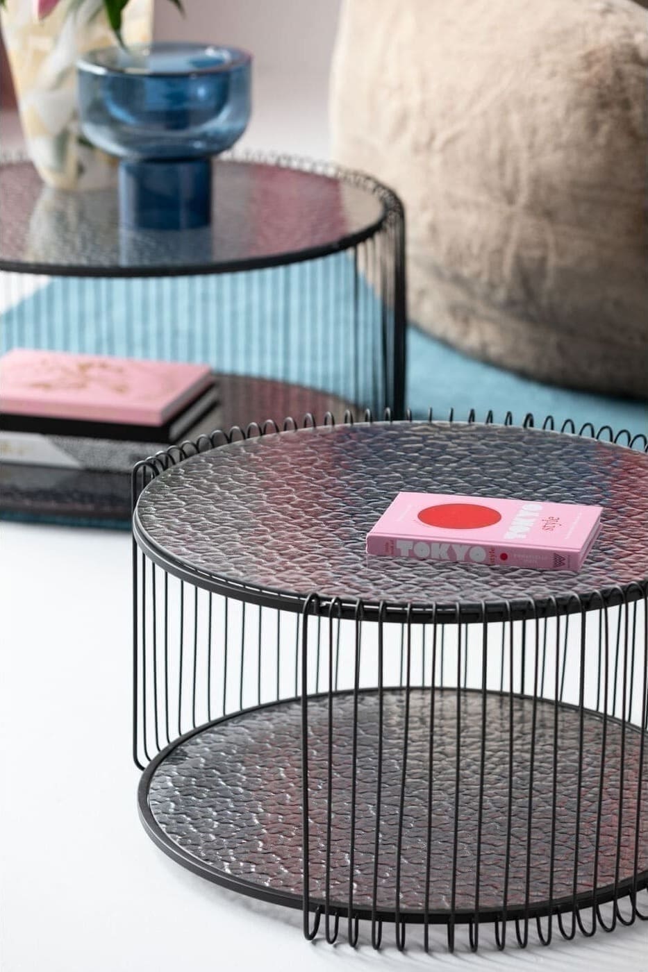 Salontafel Wire Double Bubble Black (2/Set) Kare Design Salontafel 87819