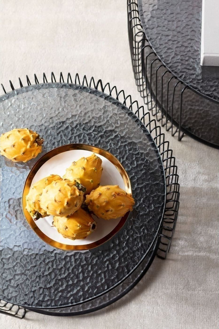 Salontafel Wire Double Bubble Black (2/Set) Kare Design Salontafel 87819
