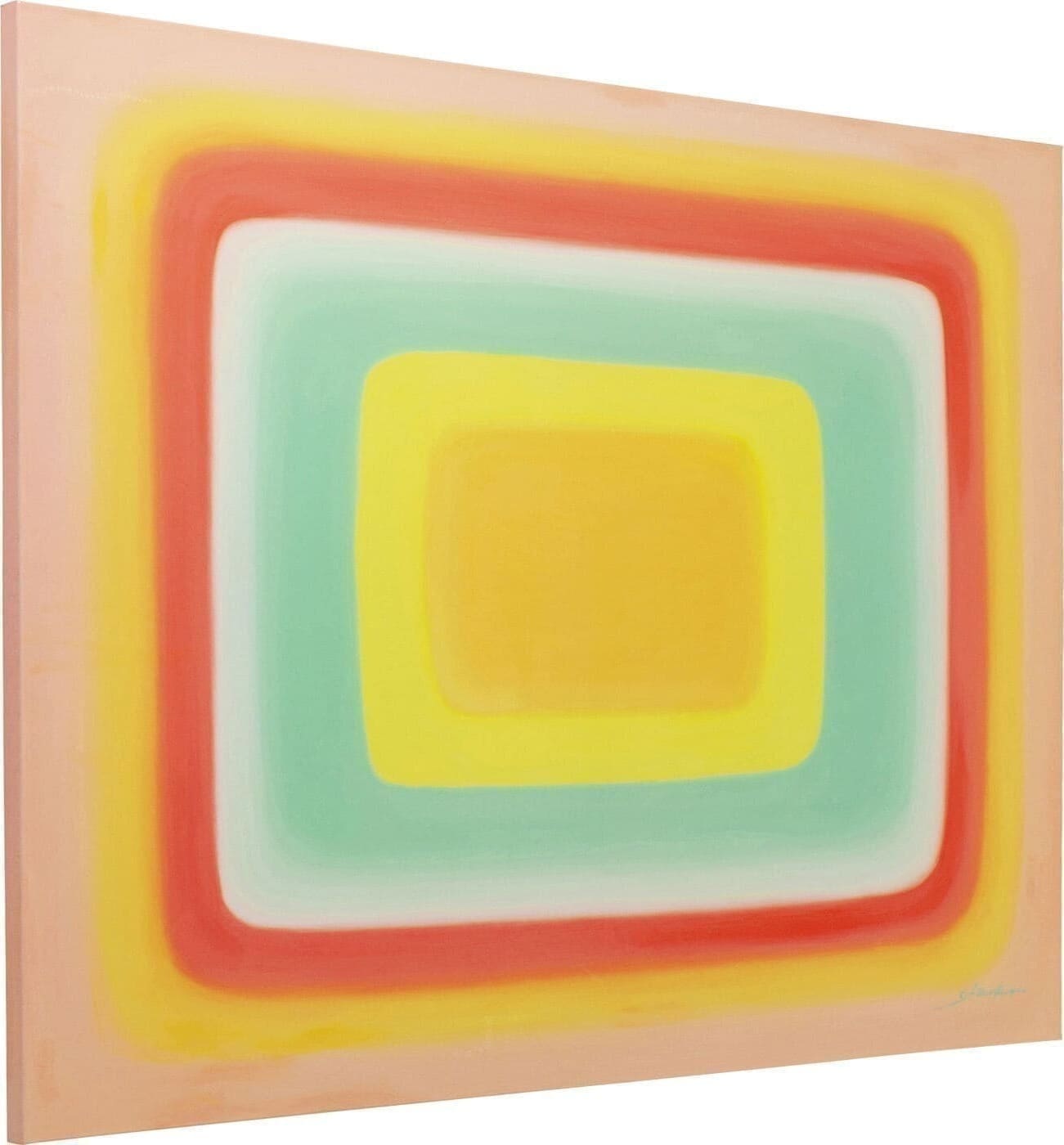 Schilderij Canvas Tendency Yellow 120x160cm Kare Design Schilderij 56702