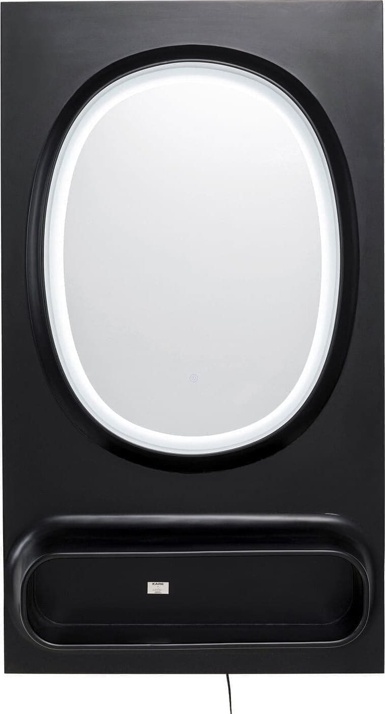 Spiegel Aero LED Black 80x141cm Kare Design Spiegel 70840