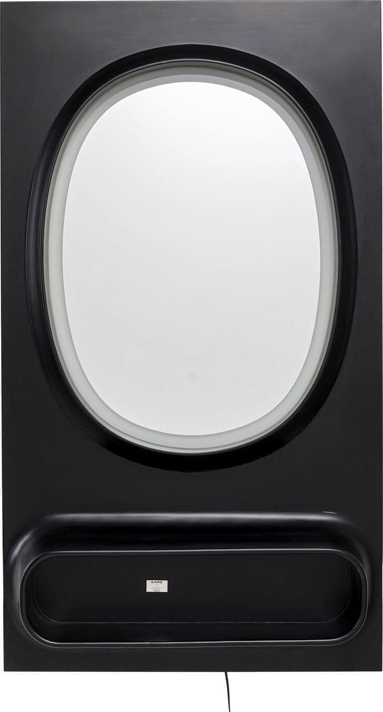 Spiegel Aero LED Black 80x141cm Kare Design Spiegel 70840