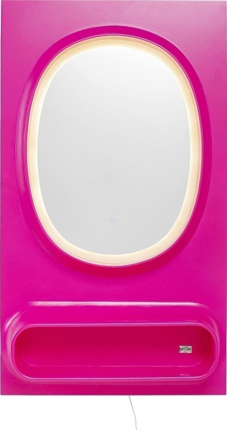 Spiegel Aero LED Pink 80x141cm Kare Design Spiegel 70843