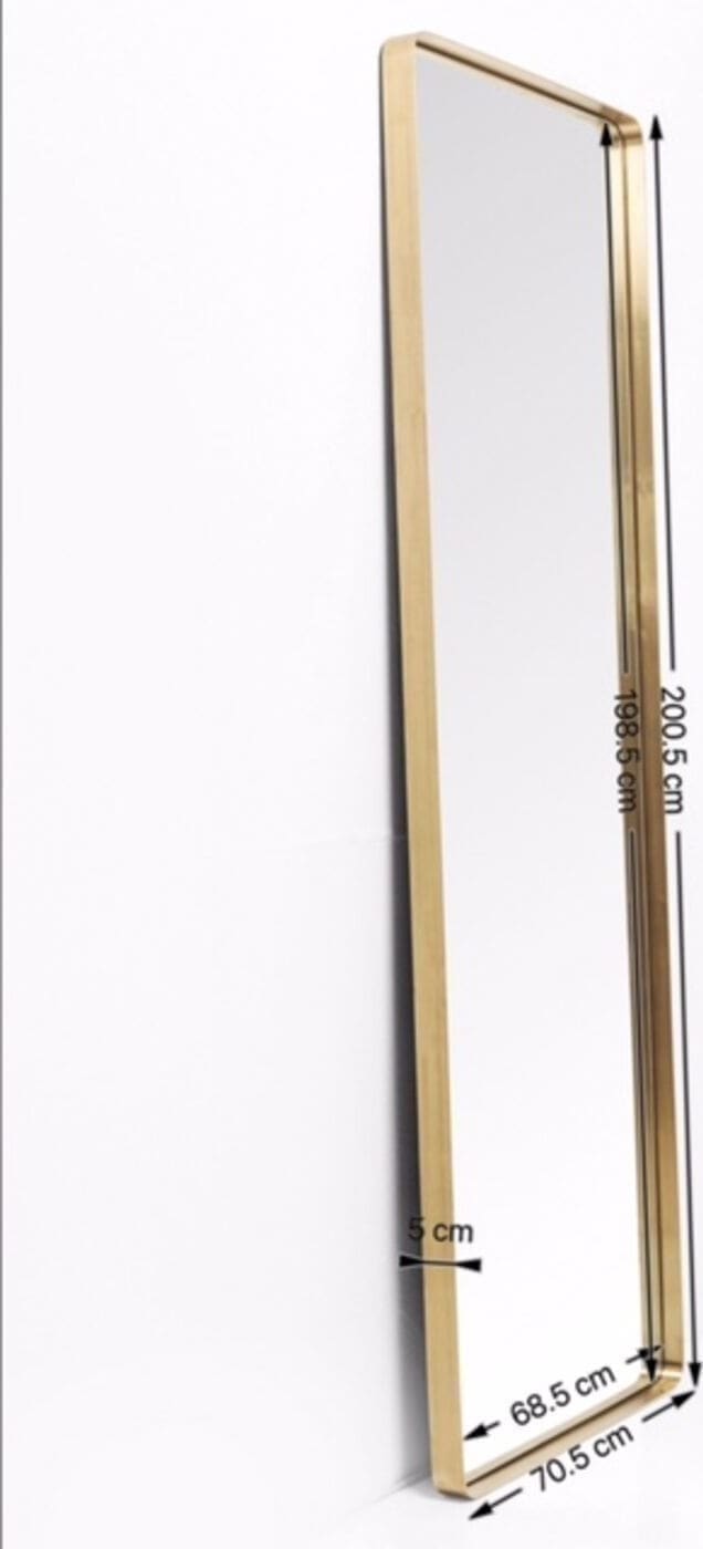 Spiegel Curve Brass 70x200cm Kare Design Spiegel 82713