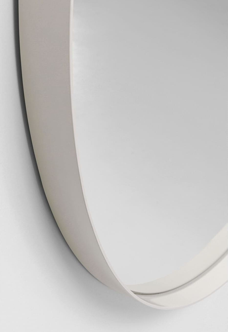 Spiegel Curve Greige Ø100cm Kare Design Spiegel 70699