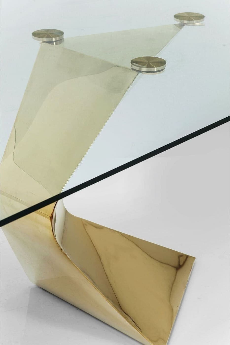 Tafel Gloria Gold 200x100cm Kare Design Eettafel 81543