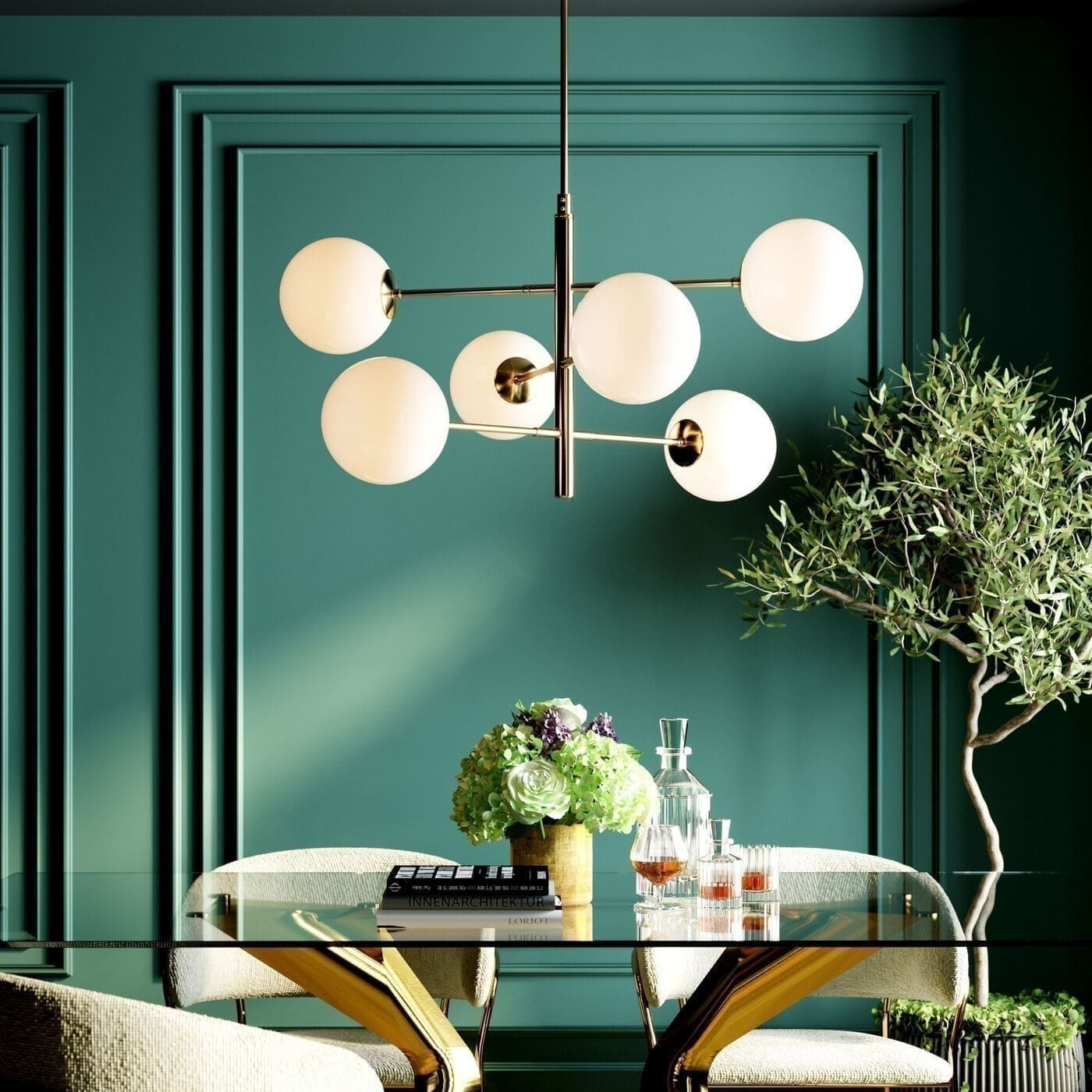 Tafel Gloria Gold 200x100cm Kare Design Eettafel 81543