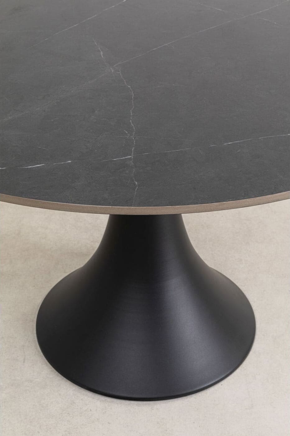 Tafel Grande Possibilita Black Ø120cm Kare Design Eettafel 86382
