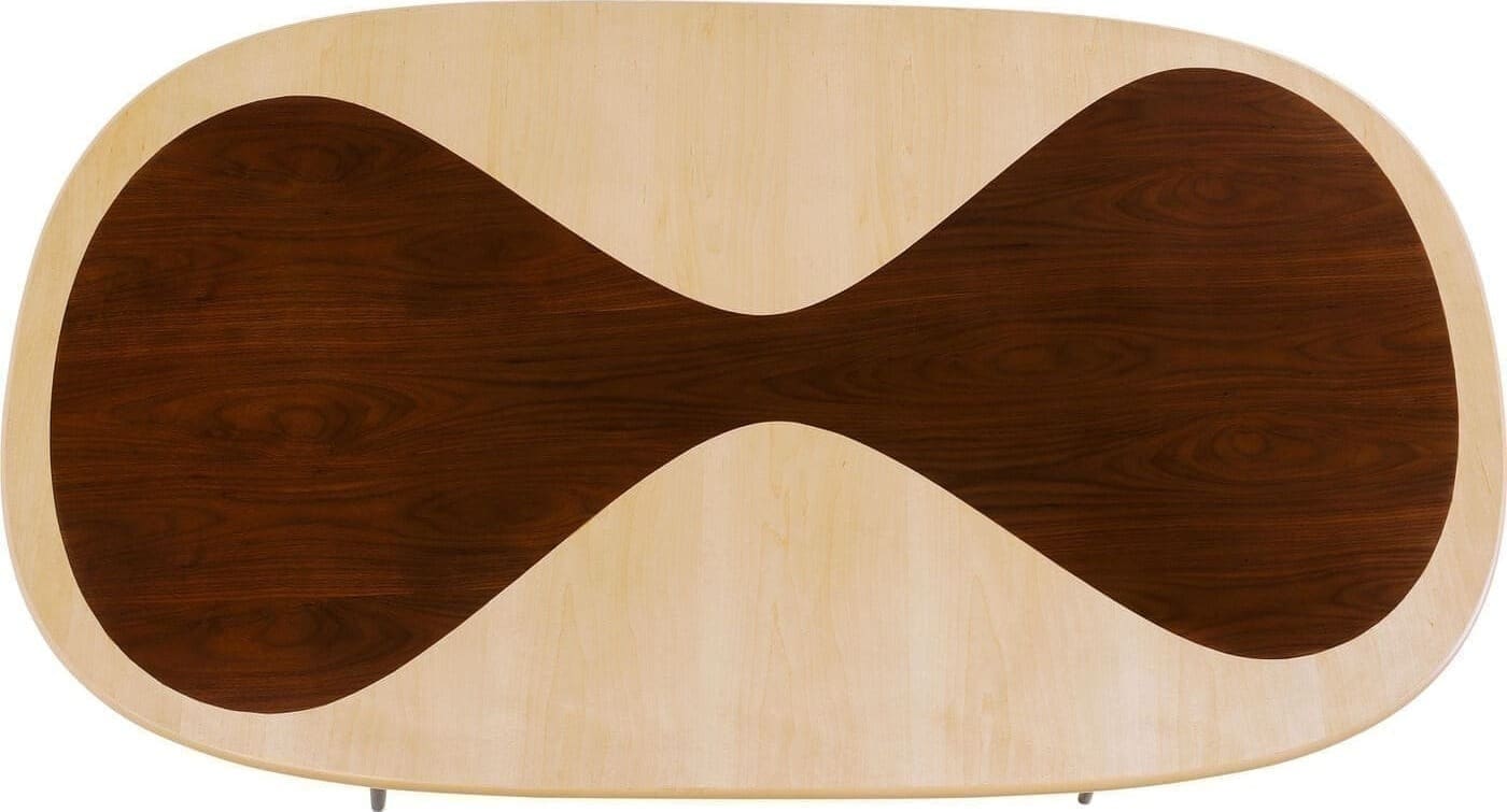 Tafel Petal Nature Black 150x90cm Kare Design Eettafel 70858