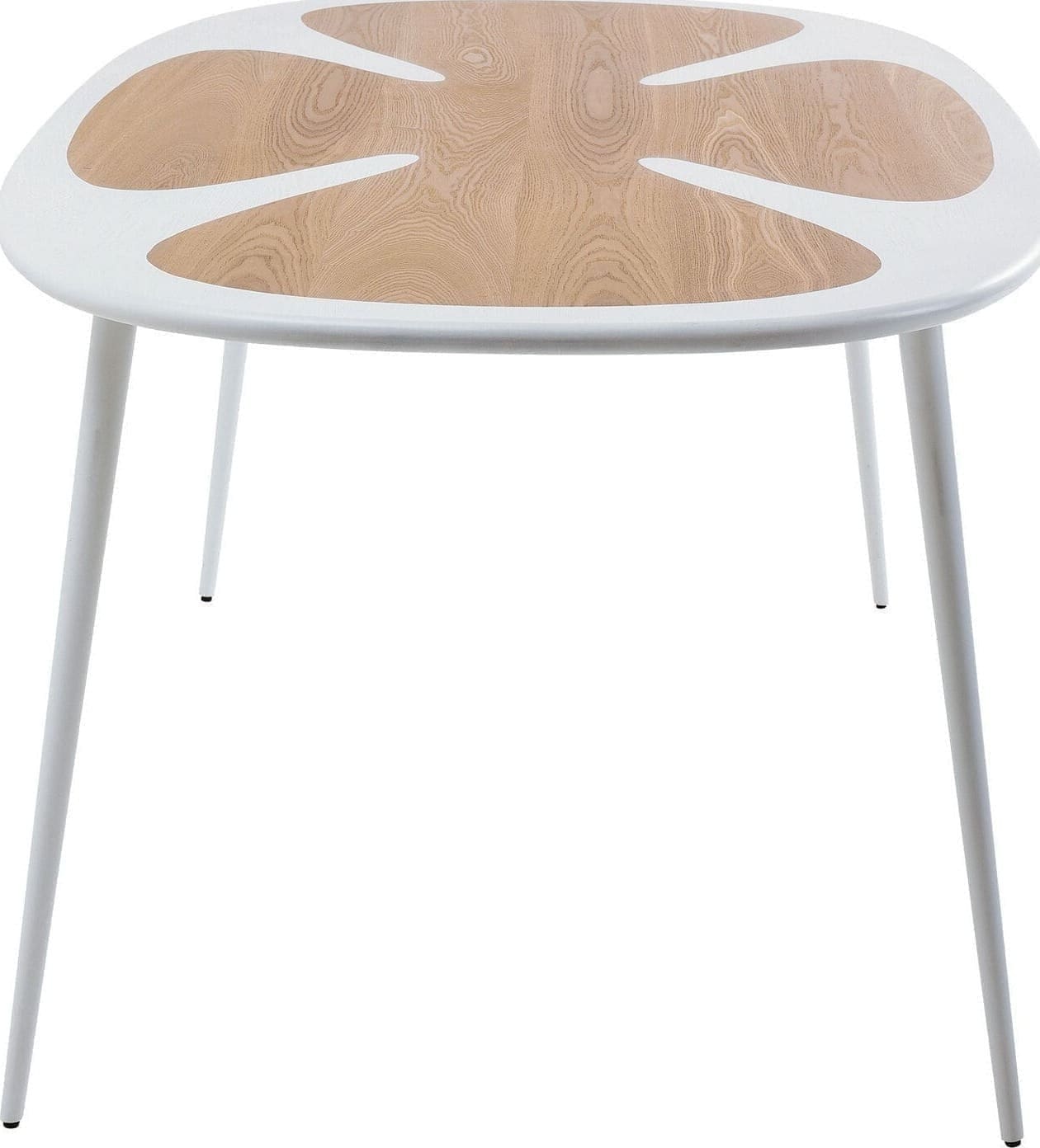 Tafel Petal Nature White 200x100cm Kare Design Eettafel 70857