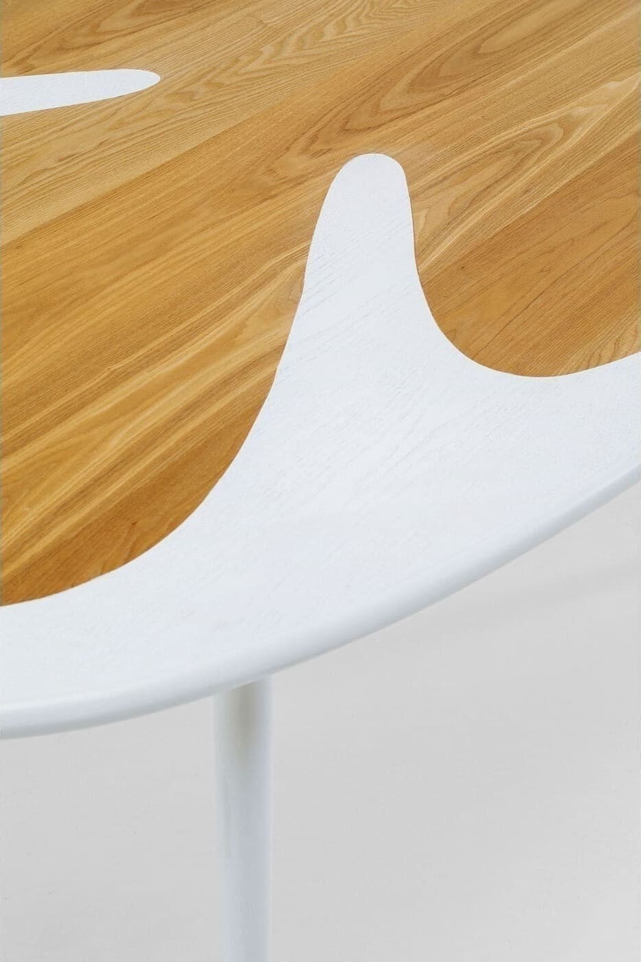 Tafel Petal Nature White 200x100cm Kare Design Eettafel 70857