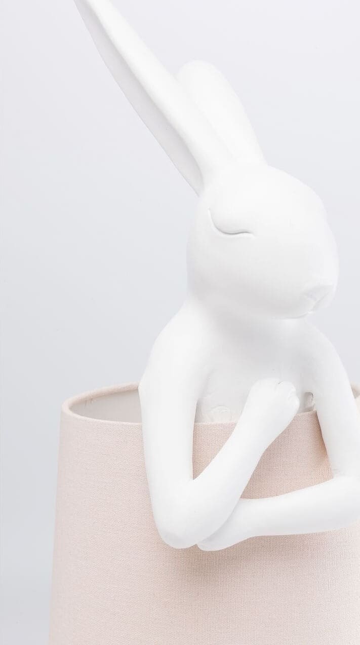 Tafellamp Animal Rabbit White 68cm Kare Design Tafellamp 61599