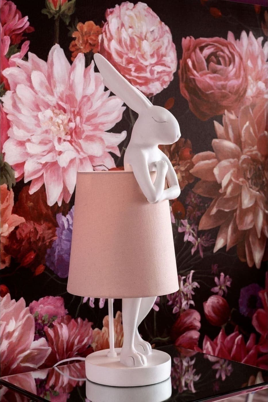 Tafellamp Animal Rabbit White 68cm Kare Design Tafellamp 61599