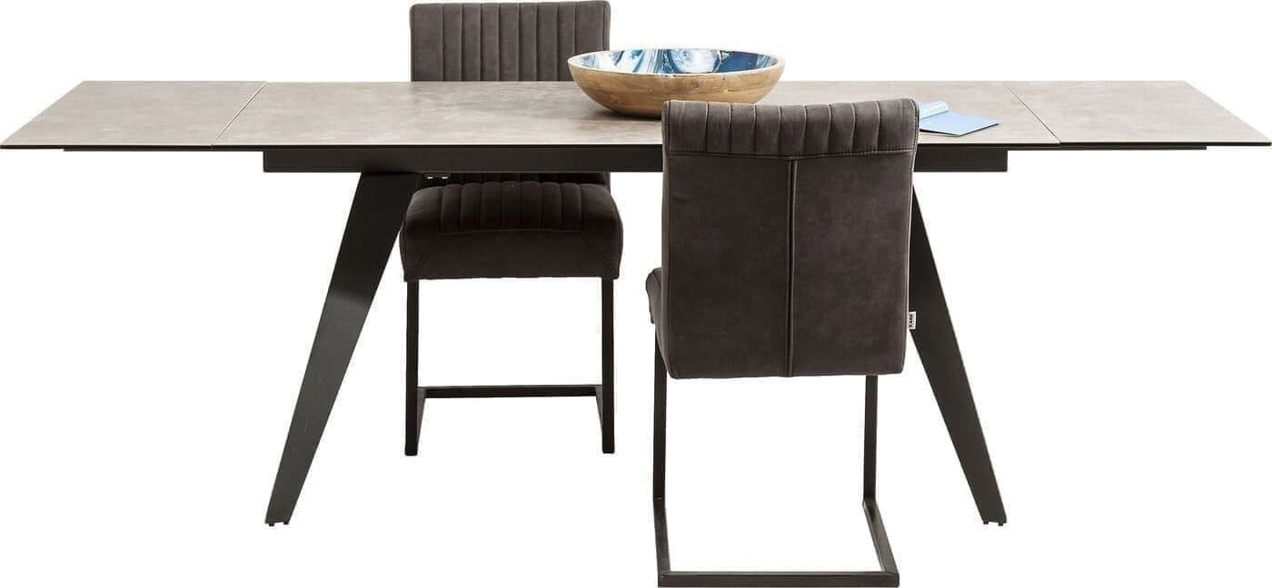 Uitschuiftafel Amsterdam Dark 160(40+40)x90cm Kare Design Uitschuiftafel 82725