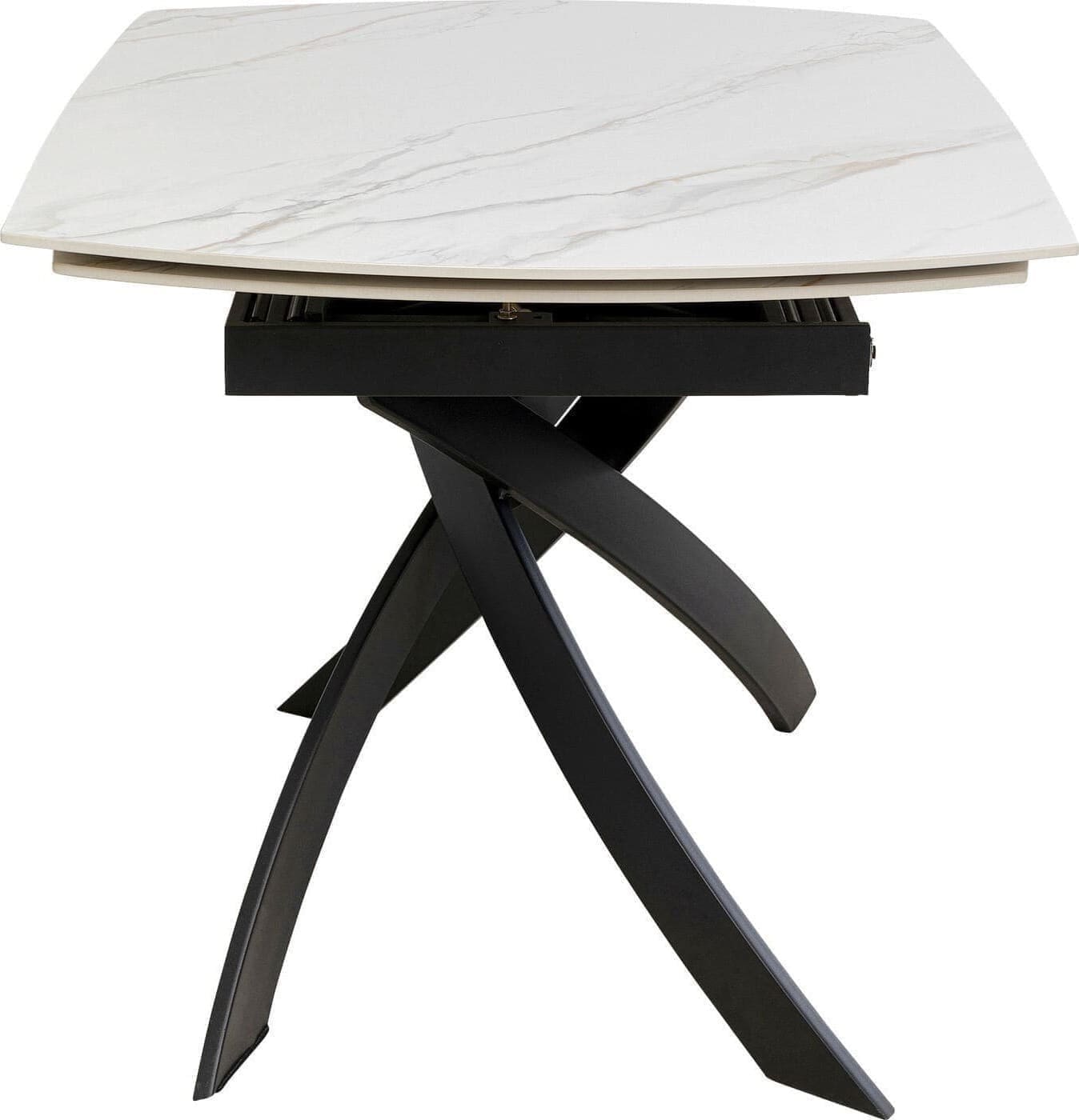 Uitschuiftafel Twist Onyx 120(30+30)x90cm Kare Design Uitschuiftafel 86786