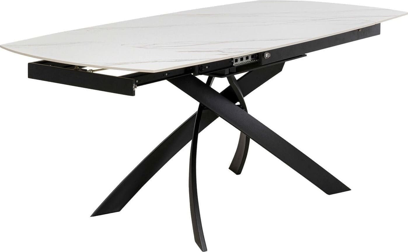 Uitschuiftafel Twist Onyx 120(30+30)x90cm Kare Design Uitschuiftafel 86786