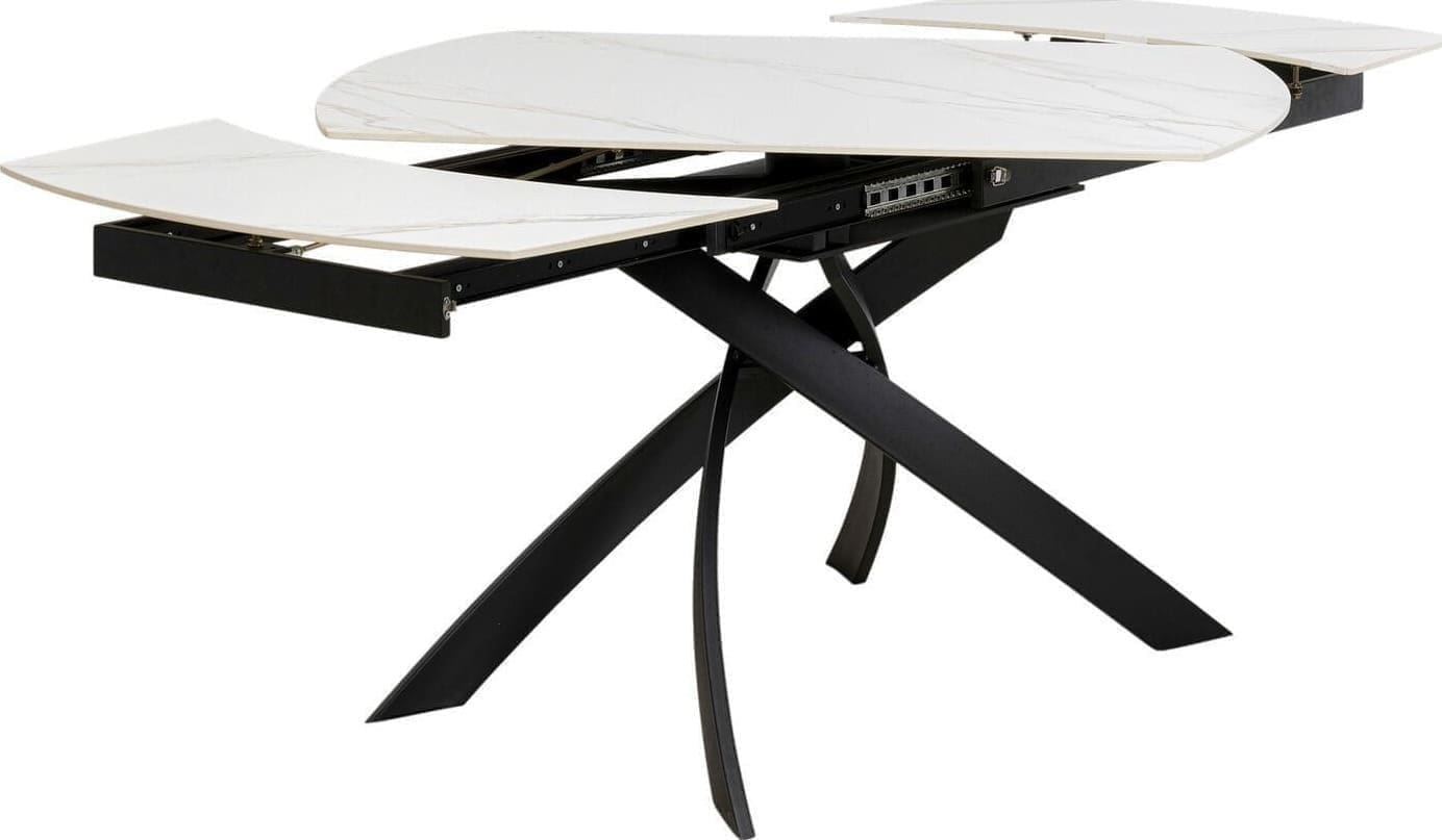 Uitschuiftafel Twist Onyx 120(30+30)x90cm Kare Design Uitschuiftafel 86786