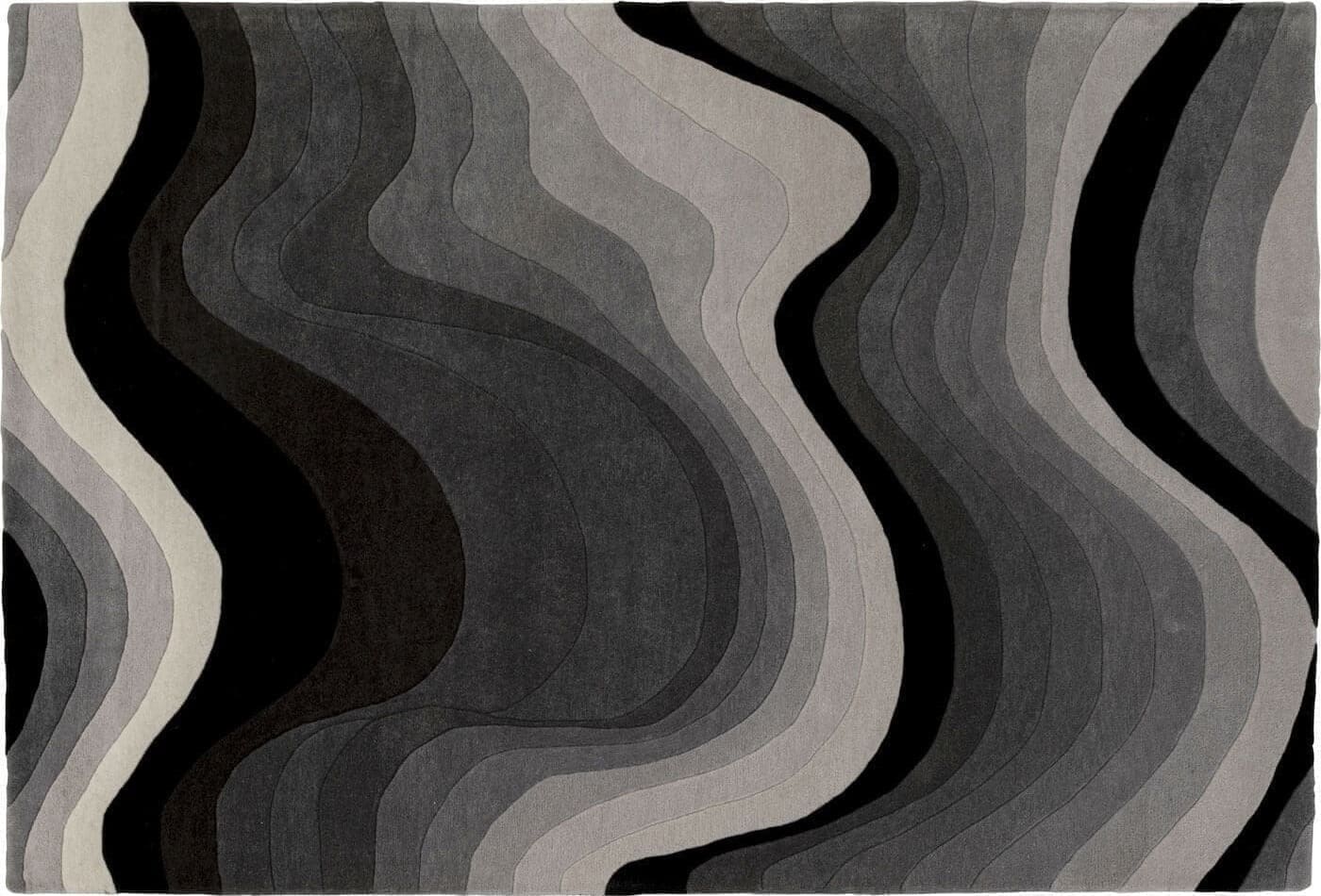 Vloerkleed Aura Grey 170x240cm Kare Design Vloerkleed 57764