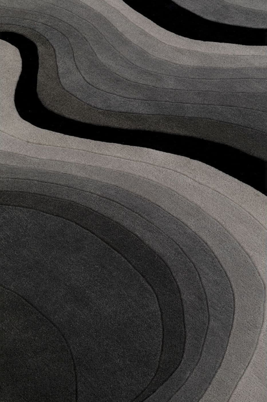 Vloerkleed Aura Grey 170x240cm Kare Design Vloerkleed 57764