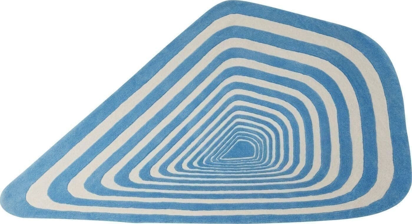 Vloerkleed Electric Diamond Blue 170x240cm Kare Design Vloerkleed 57328