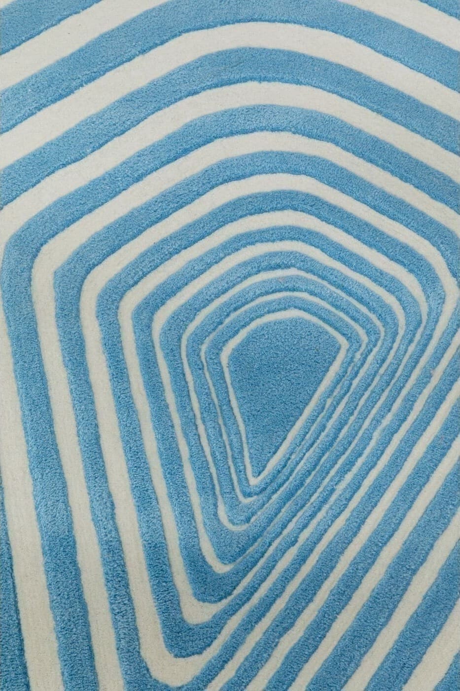 Vloerkleed Electric Diamond Blue 170x240cm Kare Design Vloerkleed 57328