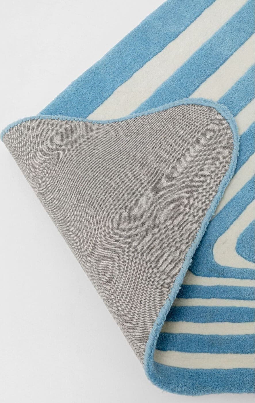 Vloerkleed Electric Diamond Blue 170x240cm Kare Design Vloerkleed 57328