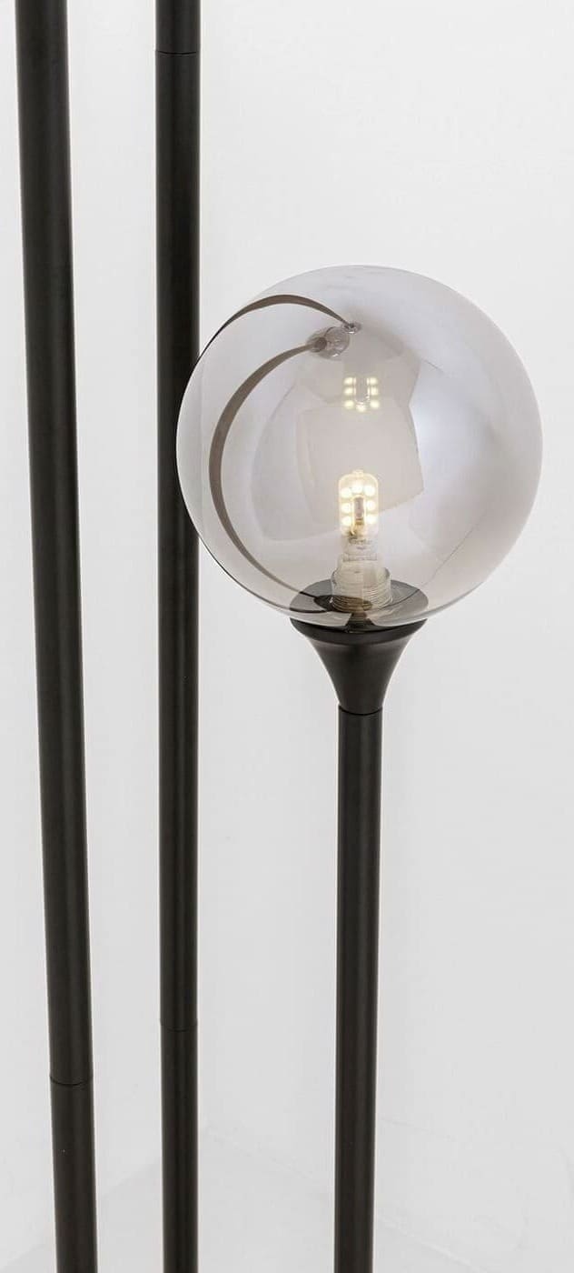 Vloerlamp Al Capone Tre Black 175cm Kare Design Vloerlamp 57460