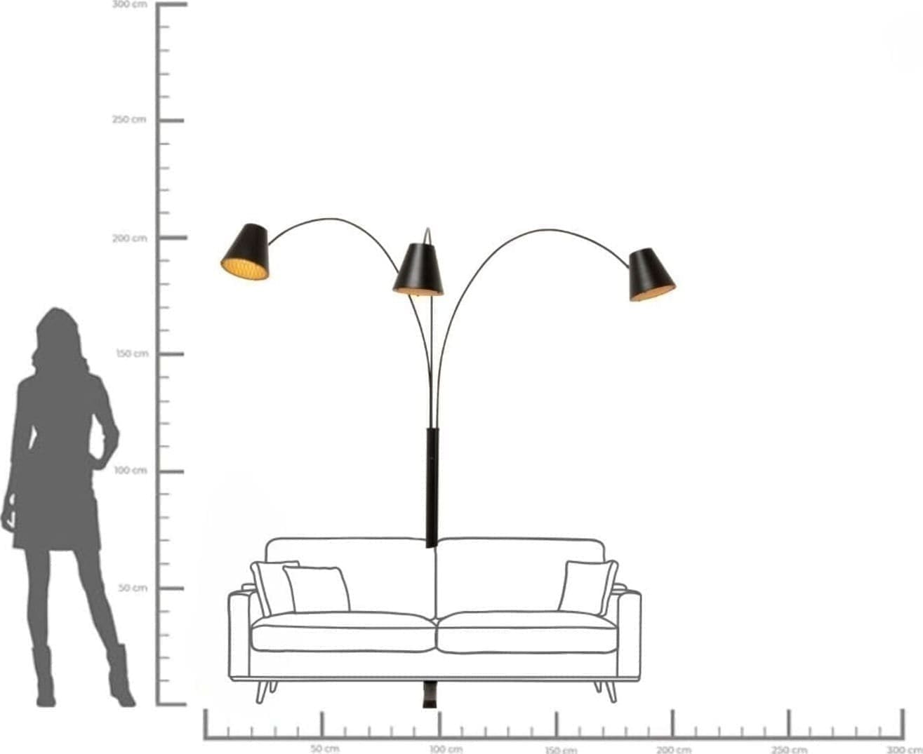 Vloerlamp Cappellino Black Matt Kare Design Vloerlamp 57297