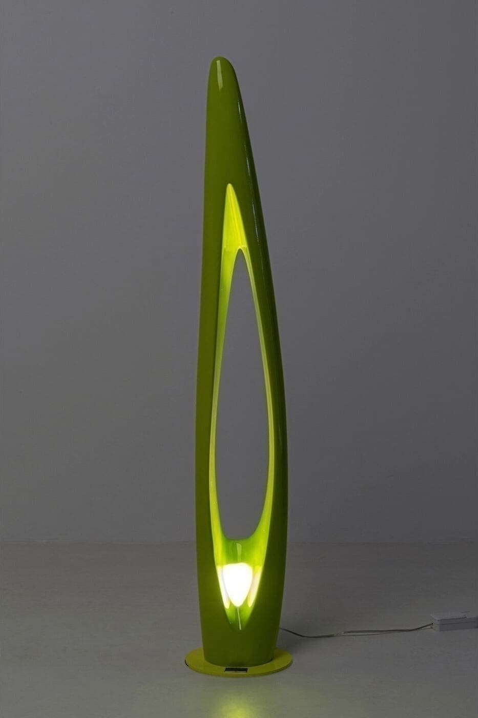 Vloerlamp Flow Flame Green 132cm Kare Design Vloerlamp 57748