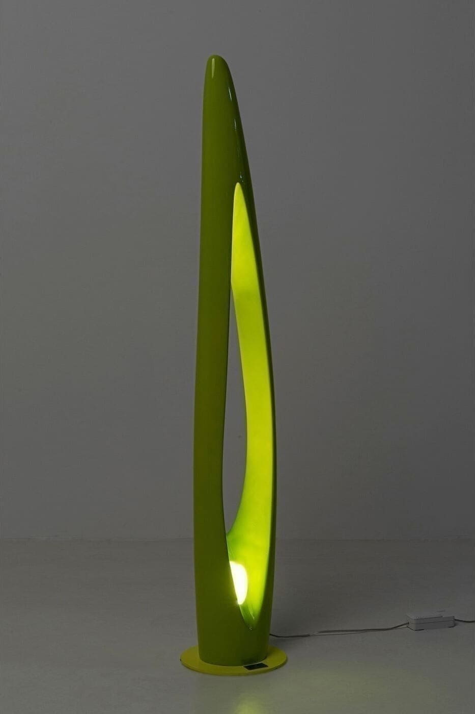 Vloerlamp Flow Flame Green 132cm Kare Design Vloerlamp 57748