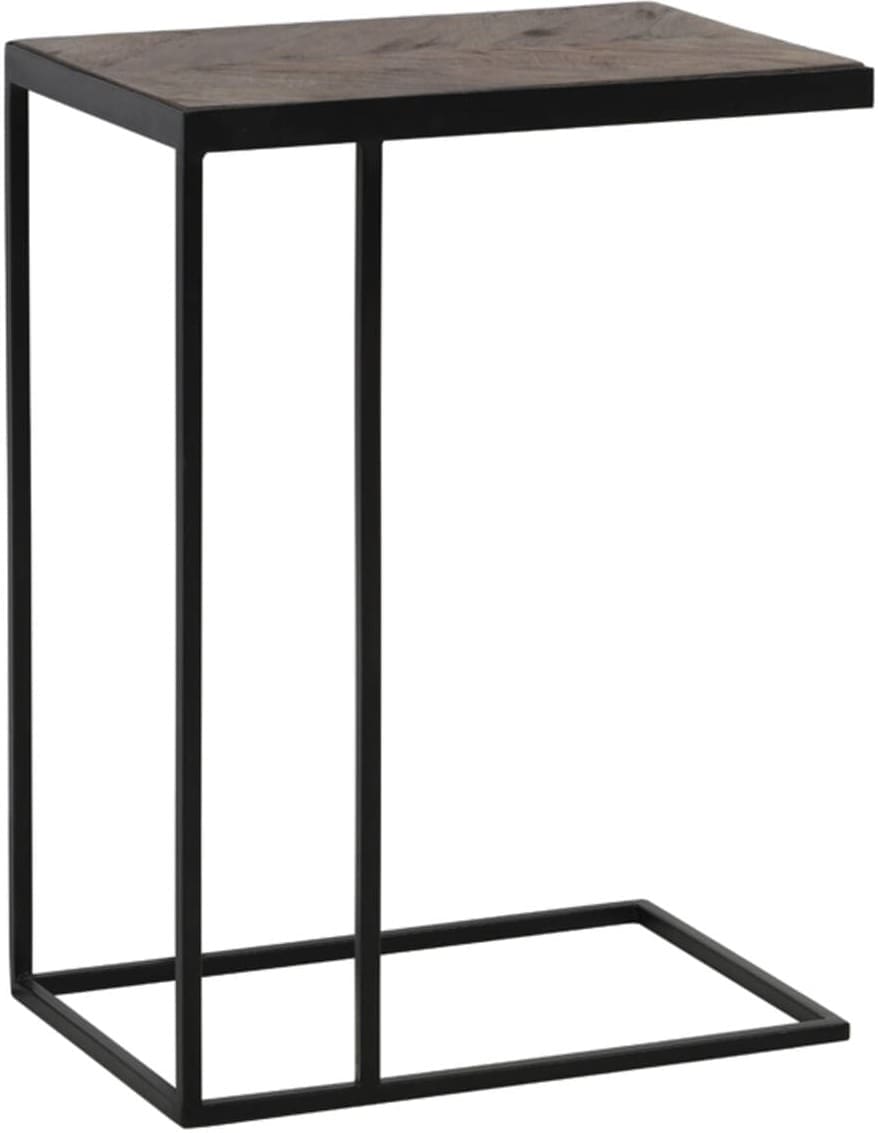 Bijzettafel Chisa - Mango Hout Bruin-zwart Light & Living Bijzettafel 6745284