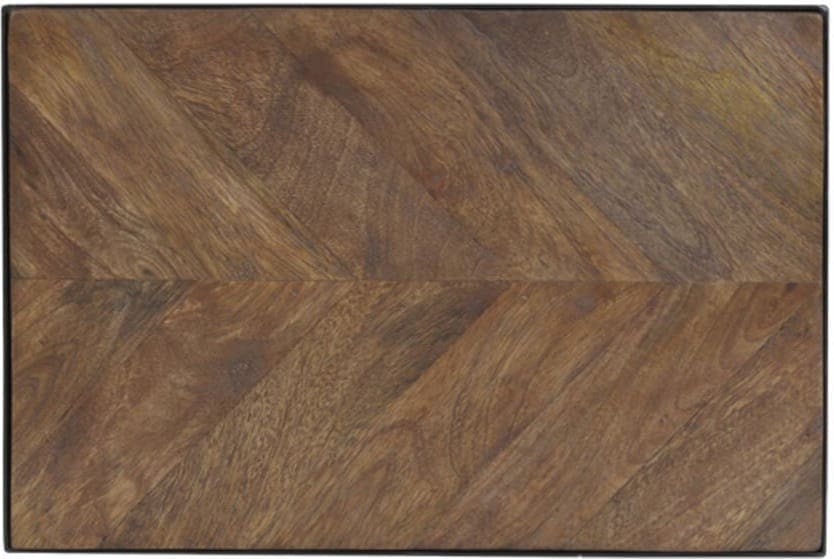 Bijzettafel Chisa - Mango Hout Bruin-zwart Light & Living Bijzettafel 6745284
