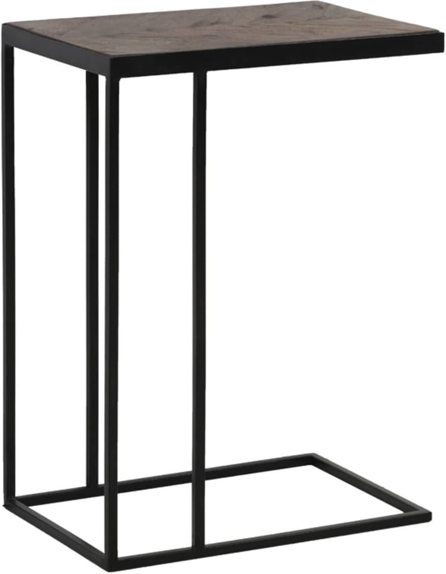 Bijzettafel Chisa - Mango Hout Bruin-zwart Light & Living Bijzettafel 6745284