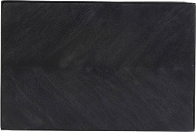 Bijzettafel Chisa - Mango Hout Zwart-zwart Light & Living Bijzettafel 6745212