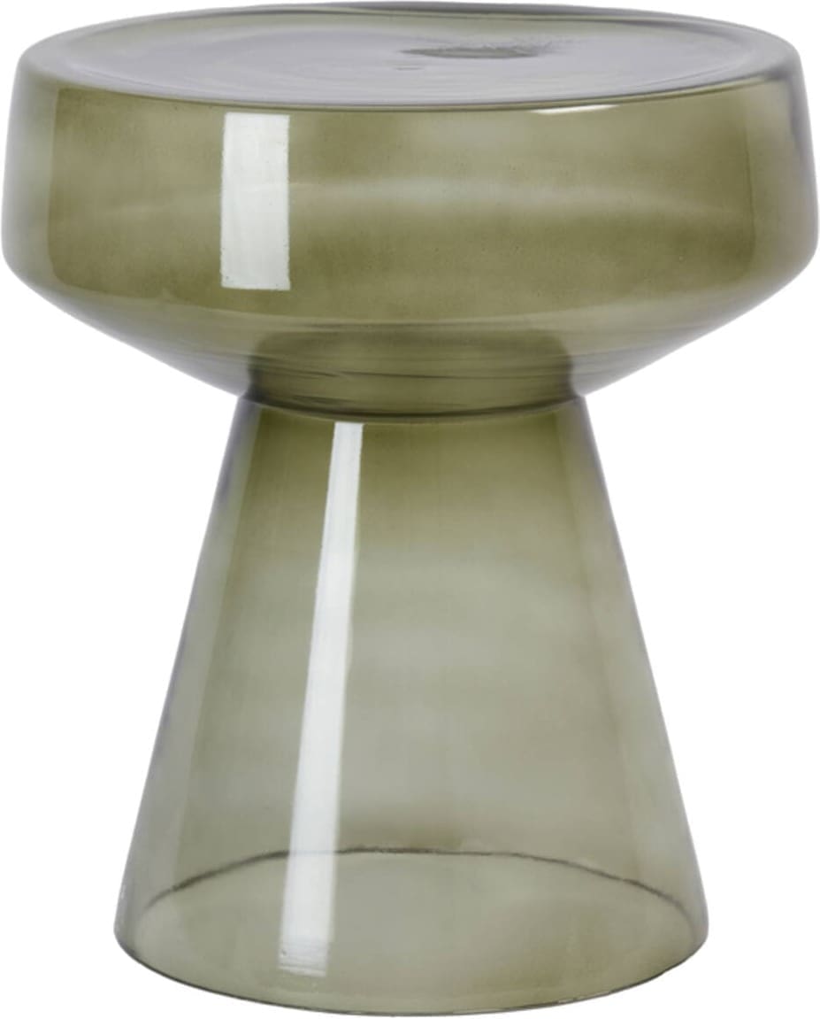 Bijzettafel Dakwa - Glas Grijs Groen Light & Living Bijzettafel 6779076