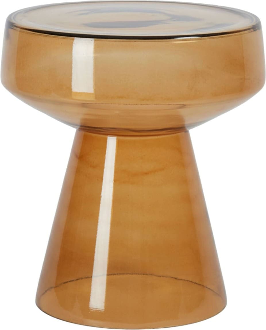 Bijzettafel Dakwa - Glas Okergeel Light & Living Bijzettafel 6779060