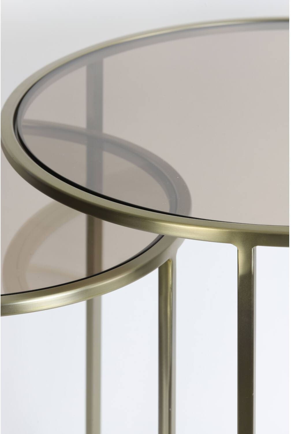 Bijzettafel Duarte - Gls Bruin+licht Goud Light & Living Bijzettafel 6724998
