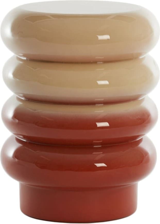 Bijzettafel Mirogi - Crème+donker Oranje Light & Living Bijzettafel 6796690