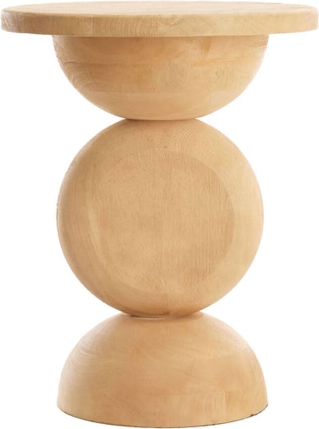 Bijzettafel Mirto - Hout Mat Naturel Light & Living Bijzettafel 5505982
