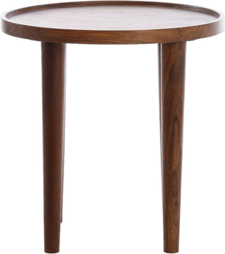 Bijzettafel Qiano - Acacia Hout Bruin Light & Living Bijzettafel 6797784