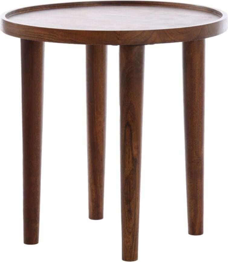 Bijzettafel Qiano - Acacia Hout Bruin Light & Living Bijzettafel 6797784