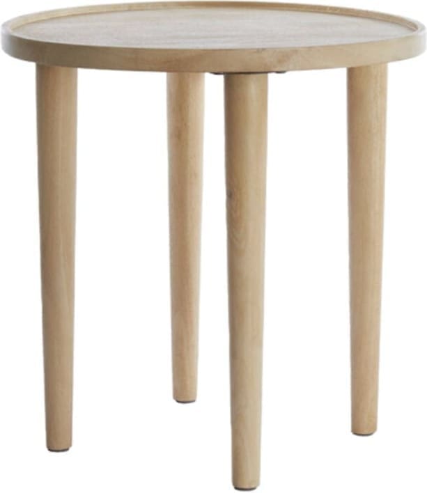 Bijzettafel Qiano - Mango Hout Naturel Light & Living Bijzettafel 6797783