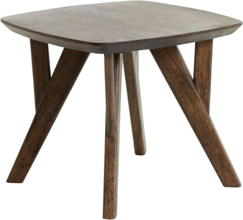 Bijzettafel Quenza - Acacia Hout Bruin Light & Living Bijzettafel 6775984