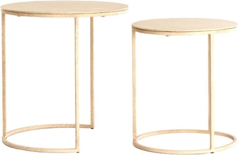Bijzettafel Sadar - Zand+l Bruin Gespikkl Light & Living Bijzettafel 5514313