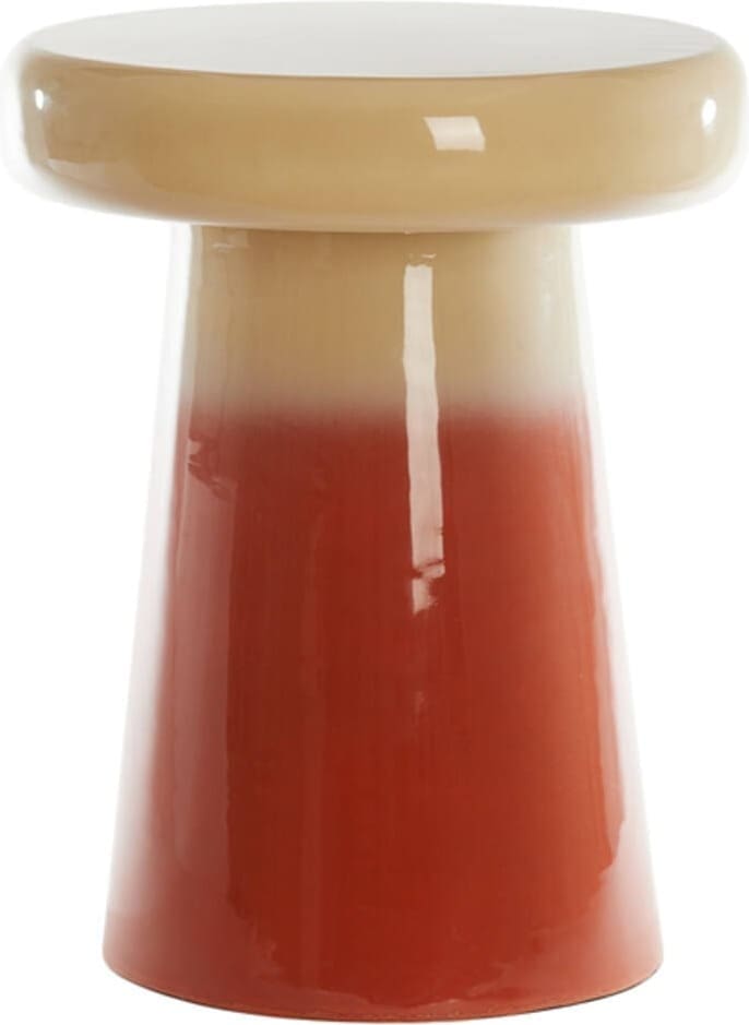 Bijzettafel Sakiz - Crème+donker Oranje Light & Living Bijzettafel 5515043