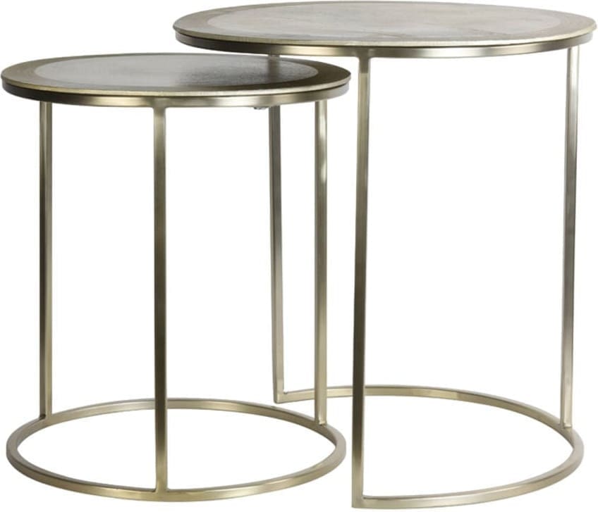 Bijzettafel Talca - Licht Goud Light & Living Bijzettafel 6706085