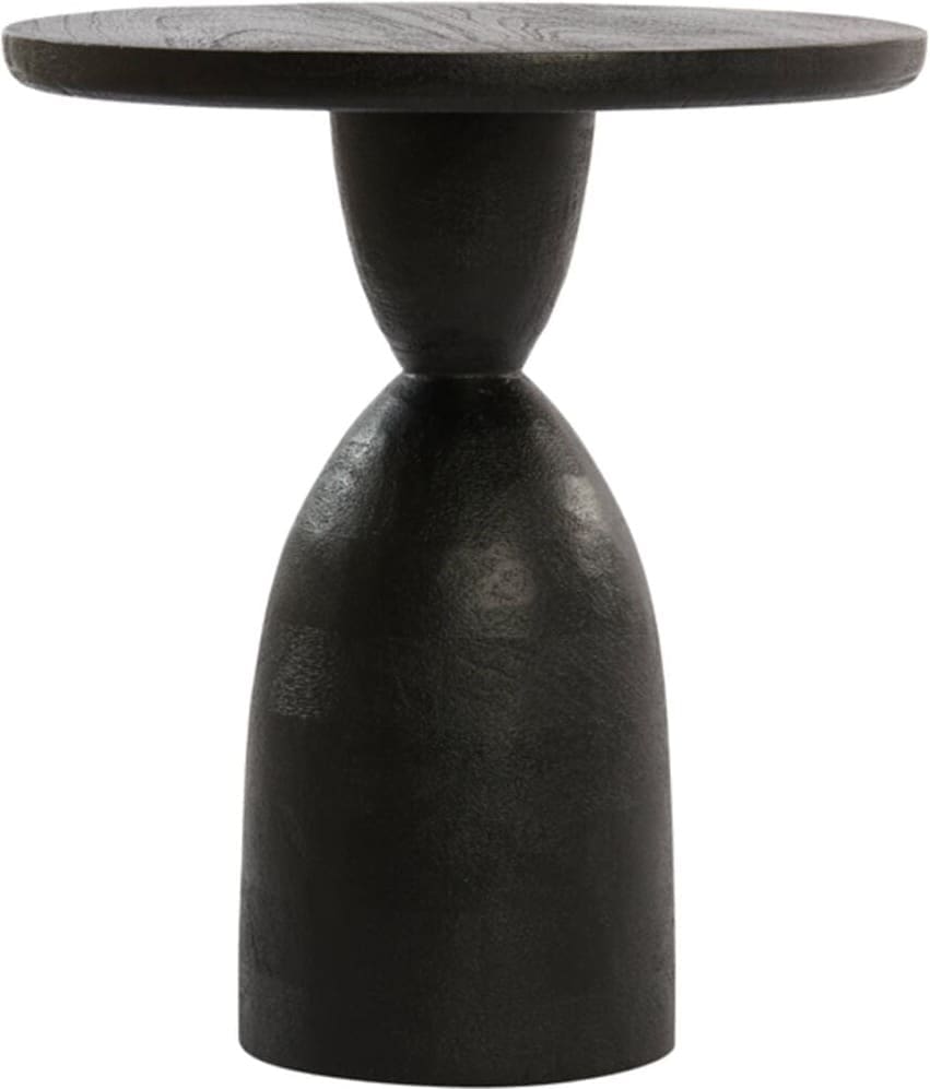 Bijzettafel Torir - Mango Hout Mat Zwart Light & Living Bijzettafel 6783812