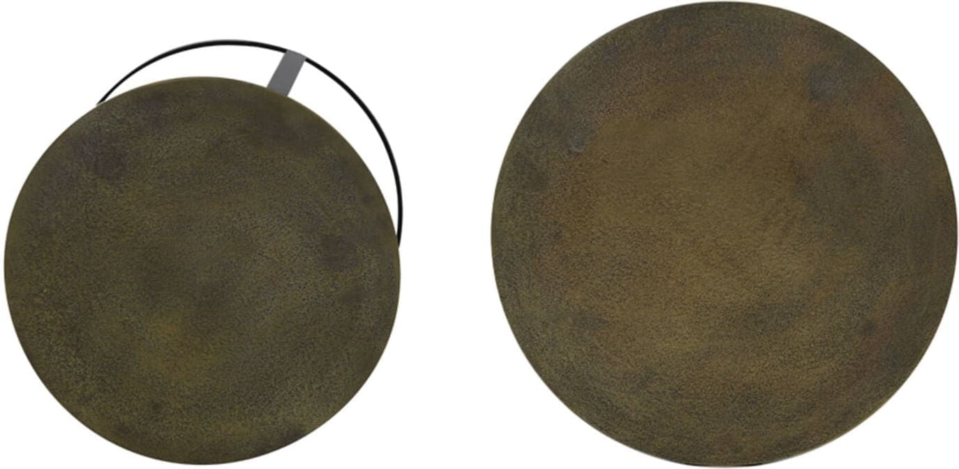 Bijzettafel Trelo - Antiek Brons-zwart Light & Living Bijzettafel 6754918