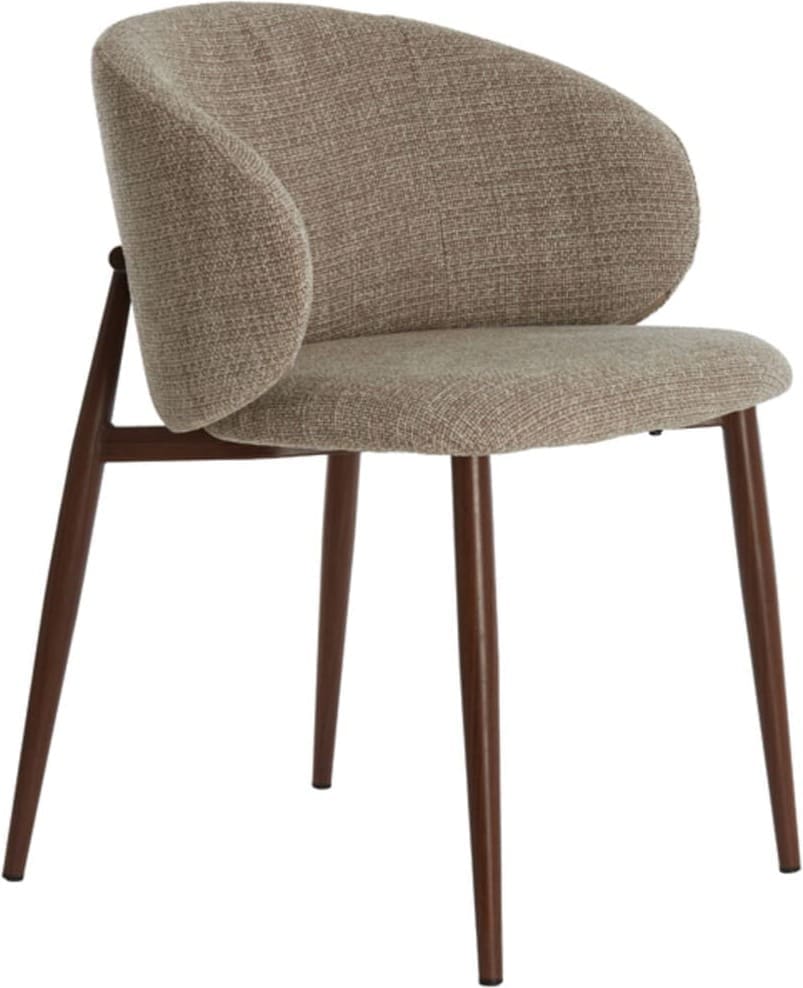 Eetkamerstoel Aluko - Licht Bruin+bruin Light & Living Eetkamerstoel 5507383