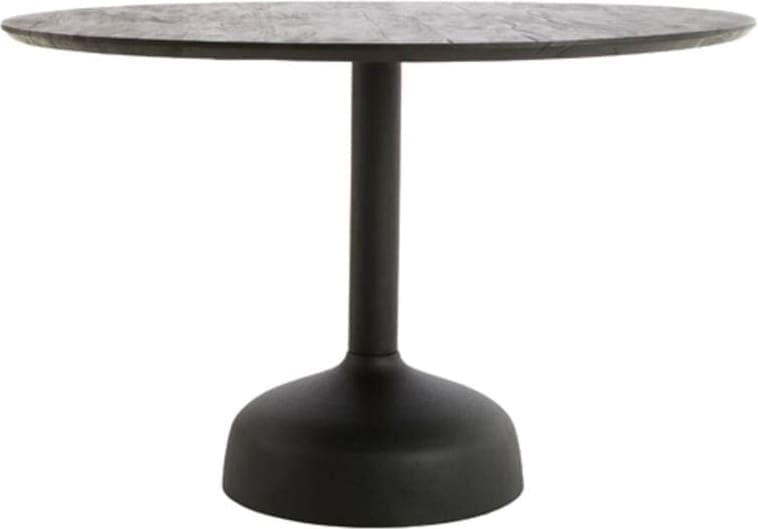 Eettafel Tunja - Hout Mat Zwart+zwart Light & Living Eettafel 5517912